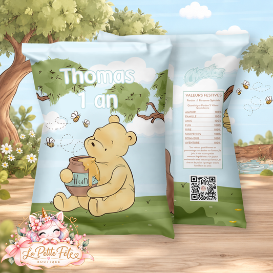 Chips Personnalisés Ourson Vintage